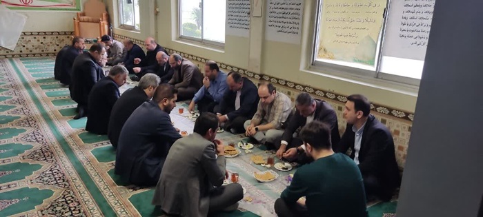 برگزاری مراسم زیارت عاشورا و تجلیل از فعالان بسیجی در شرکت سفیدرود 