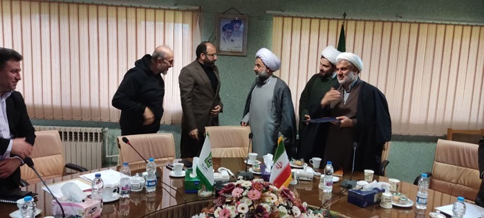 افتتاح دفتر سرپرستی حوزه نمایندگی ولی فقیه در شرکت سفیدرود و معارفه حجت‌الاسلام یومی 