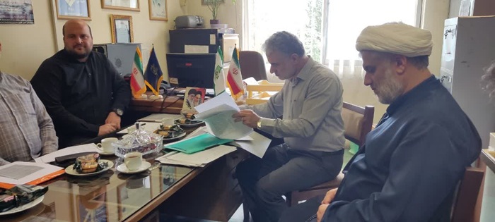 برگزاری نشست  فرمانده حوزه مقاومت بسیج مرکزی رشت با مدیریت و بسیج شرکت سفیدرود 