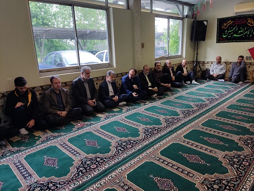 جلسه ملاقات عمومی مدیر عامل شرکت سفیدرود با کارکنان همزمان با برگزاری زیارت پر فیض زیارت عاشورا در روز شهادت شهید جمهور و شهدای همراه